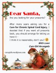 Letter to Santa from cure girl Arcangela