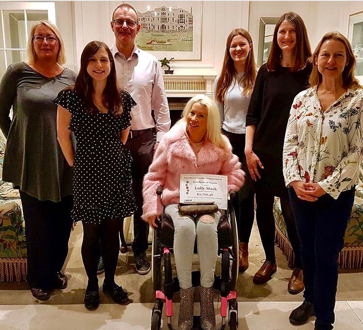 Spinal Research team with Lolly